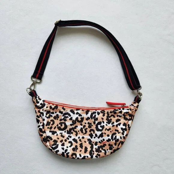 Brighton Spotted Love Leopard Print Swing Bag Feminine Cute Glam Hearts Playful - Picture 4 of 10